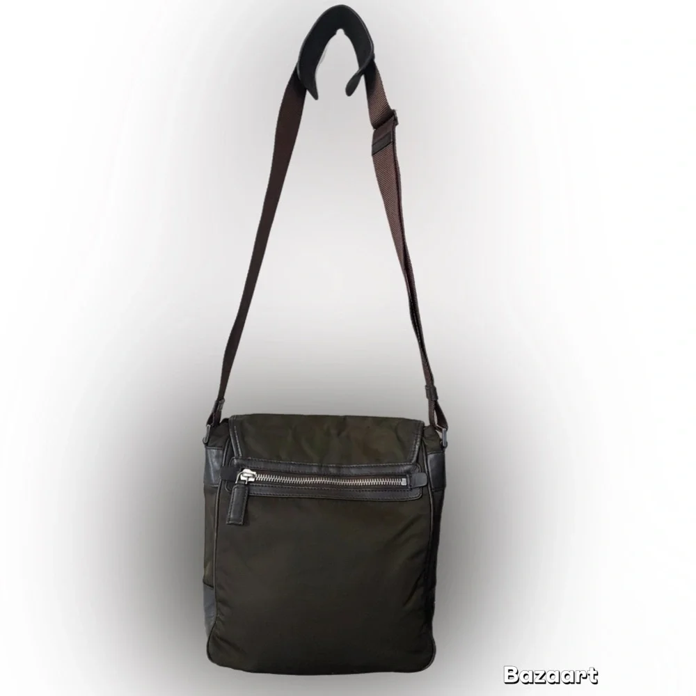 Prada Dark Brown Men's Messenger Bag